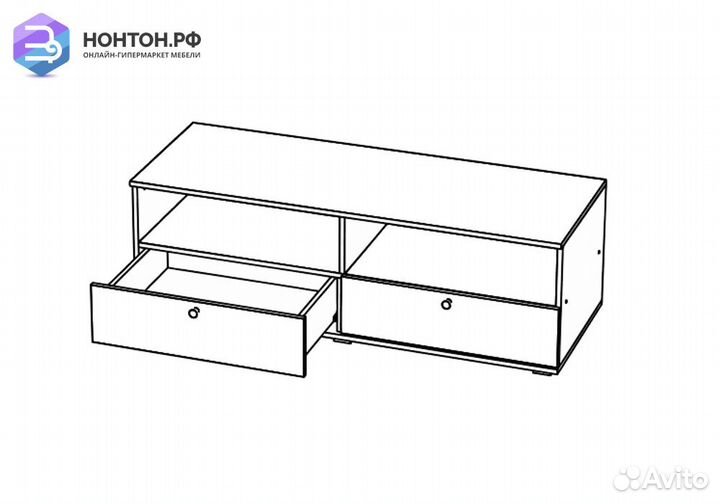 Тв-тумба Престиж шоколад / венге