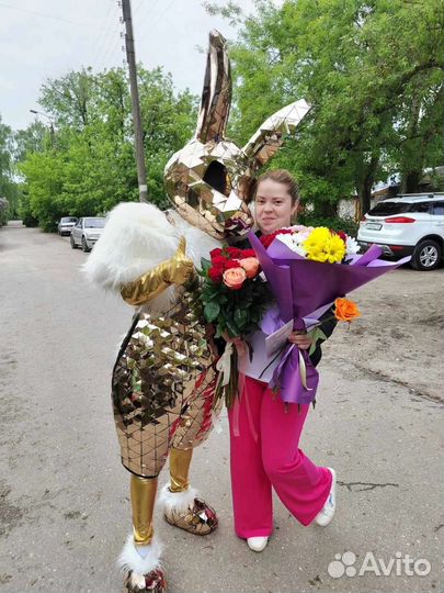 Зеркальный заяц-Ростовая кукла