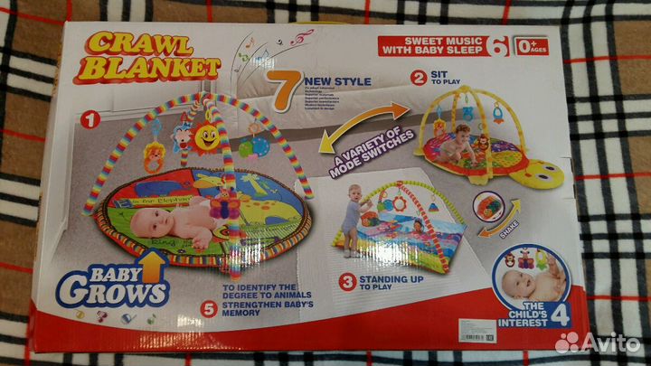 Развивающий коврик (новый)