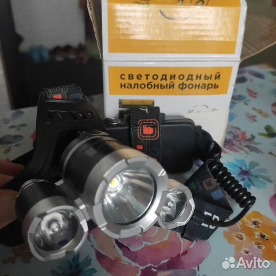 Налобный фонарь светодиодный 4 режима