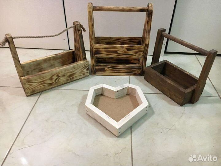 Ящики деревянные для подарков. Ручная работа