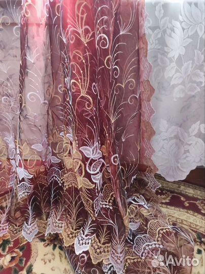 Тюль органза новая цена за 6 м