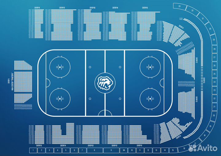 Билеты на хоккей Трактор Северсталь, сектор В2
