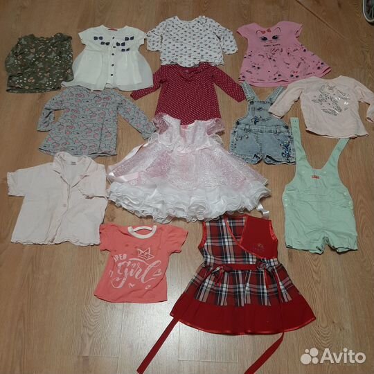 Вещи пакетом 80-86 на девочку