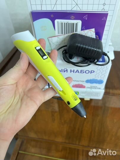 3Д ручка новая с трафаретами и пластиком