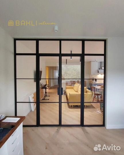 Перегородка лофт стальной профиль