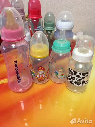 Бутылочки для кормления, молокоотсос, ниблер