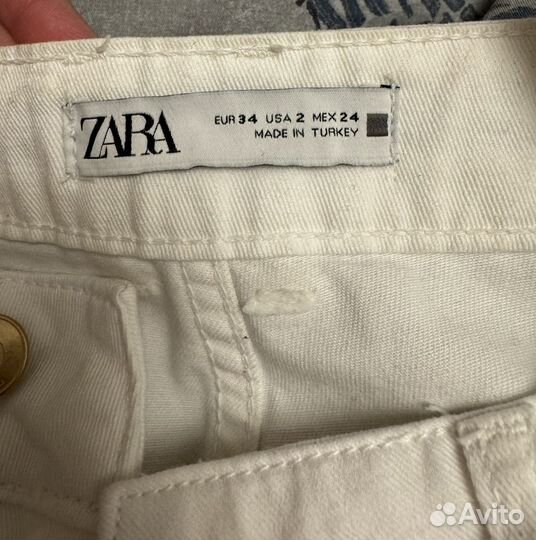 Джинсы zara 34