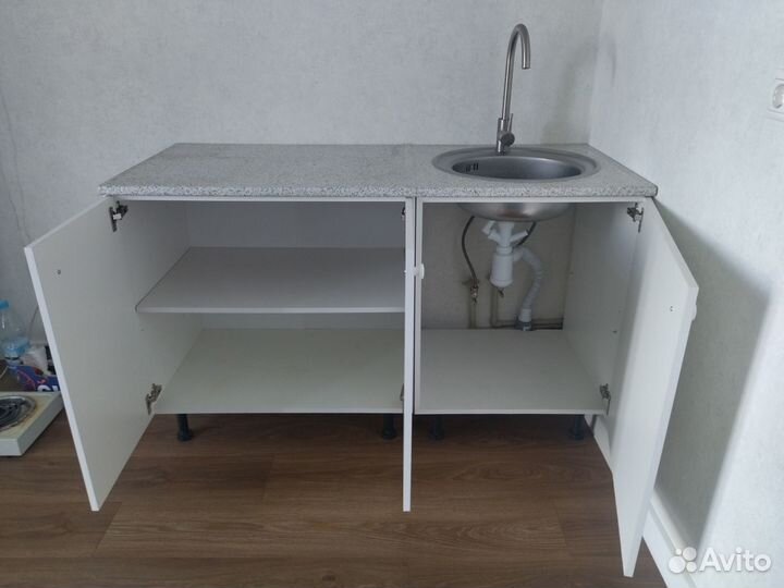 Кухонная тумба, мойка + смеситель