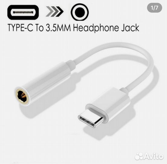 Переходник с type c на 3 5