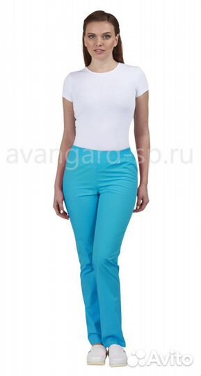 Брюки женские классика NEW (цв.бирюза) (р.52-54 ро