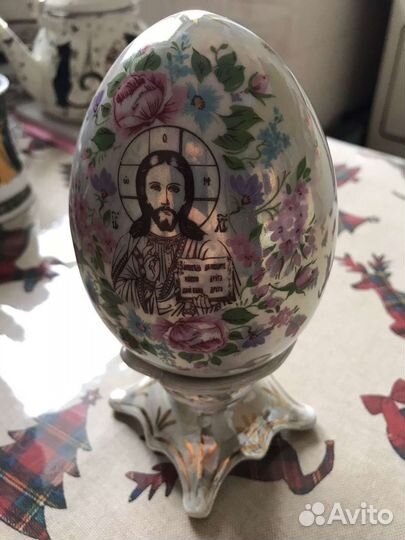 Пасхальное яйцо фарфор сувенир