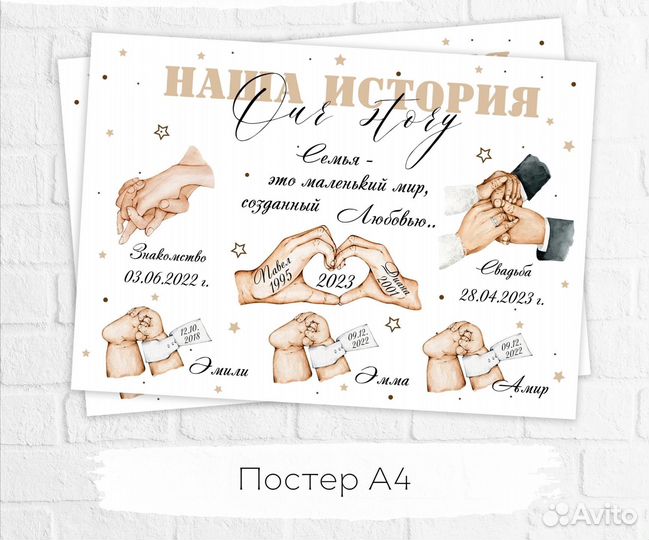 Семейный постер