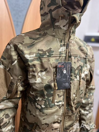 Ветровка демисезонная тактическая на флисе