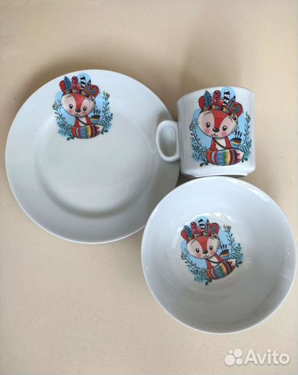 Посуда детская набор новый