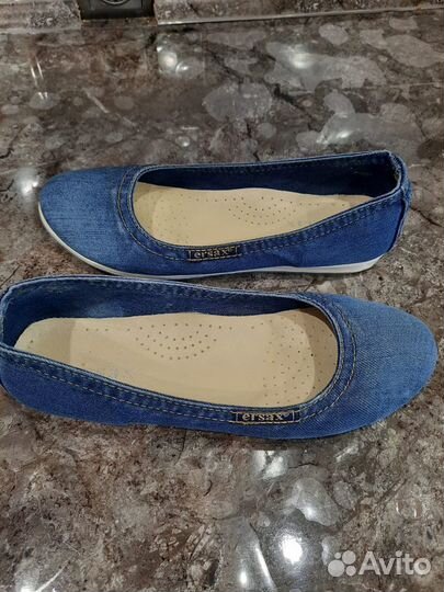 Кеды джинсовые