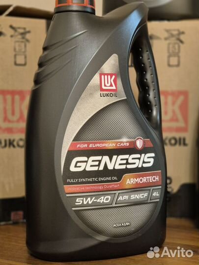 Синтетическое масло lukoil genesis armortech 5W-40