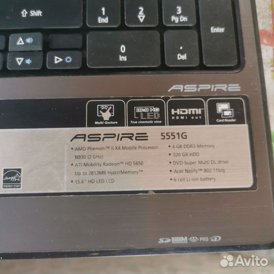 Acer aspire 5551g
