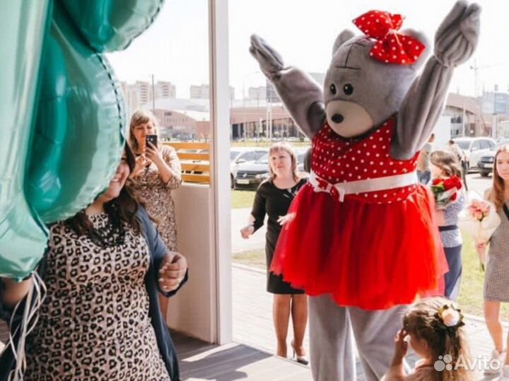 Ростовая кукла мишка тедди и Зайка услуга