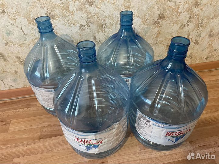 Бутыли пластиковые 19 л