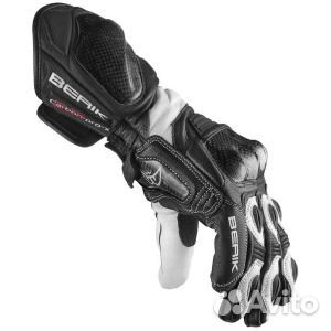 Мотоциклетные перчатки TX-1 Pro Berik, черно-белый