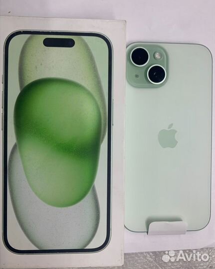 Смартфон Apple iPhone 15 A3092 зеленый 128GB