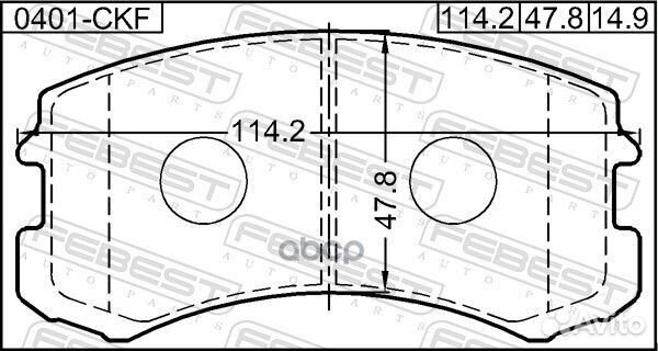 Колодки тормозные 0401CKF Febest