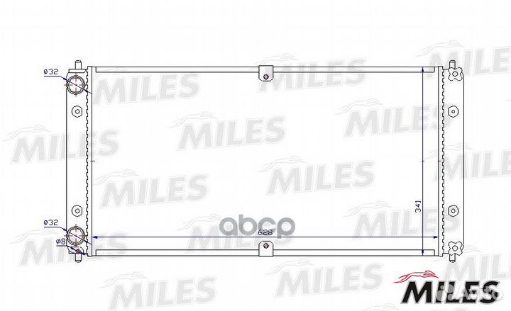 Радиатор LADA 2123 / chevrolet niva 02- acrm484