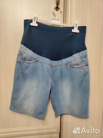 Шорты джинсовые для беременных 46р