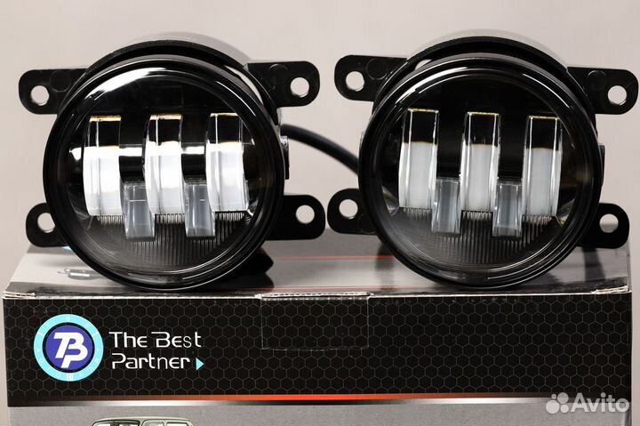 TBP LED птф 2 цвета Б+Ж 50W на LADA Vesta, Ford