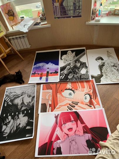Плакаты постеры аниме