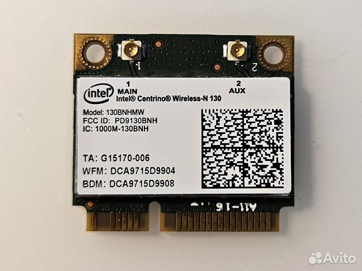 Wi-Fi + Bluetooth модуль Intel Centrino Wireless-N