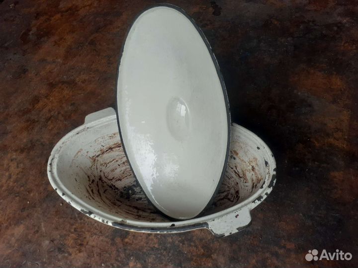 Латка чугунная СССР (утятница)