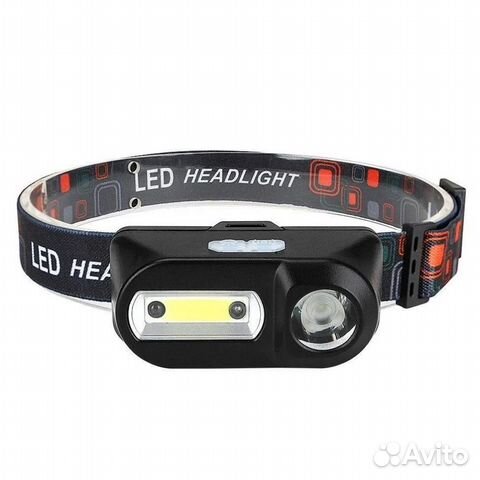 Фонарь налобный нт-822 с датчиком движения