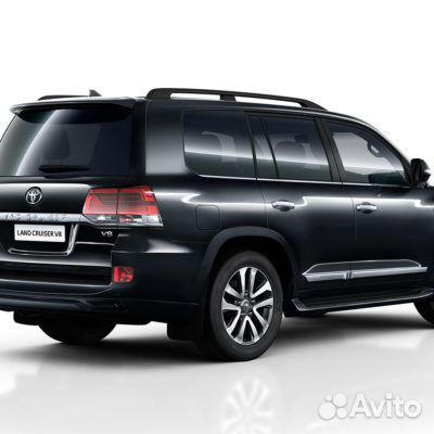 Рейлинги на Toyota Land Cruiser 200 черные