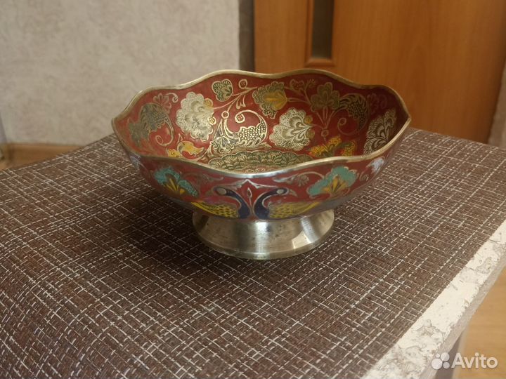 Ваза для конфет, Индия, из латуни