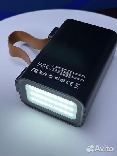 Повербанк с быстрой зарядкой 30000мач