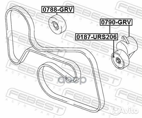 Натяжитель ремня 0790GRV Febest