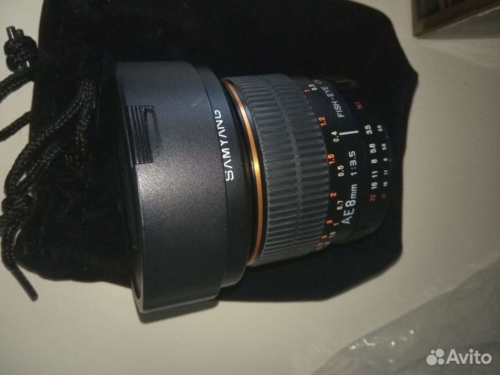 Объектив Samyang Fish-Eye AE 8mmF3.5 (Фишай) Nikon