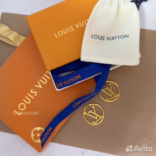 Серьги louis vuitton