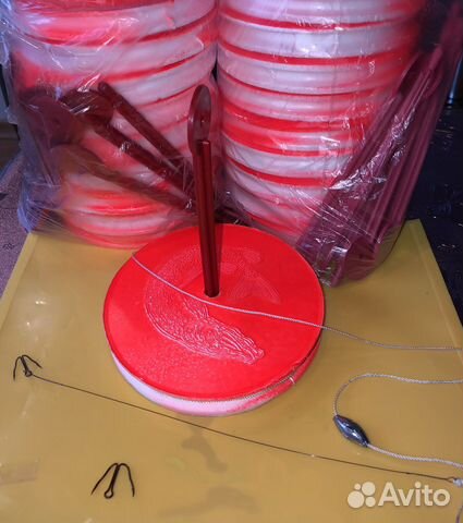 Кружки рыболовные. 10шт оснащенные на щуку