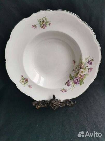 Тарелка глубокая цветы ранние советы им Калинина