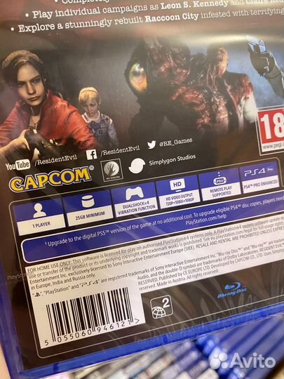 Resident Evil 2 Remake(новые) PS4/PS5
