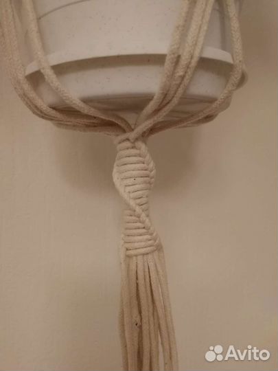 Кашпо для цветов. Макраме