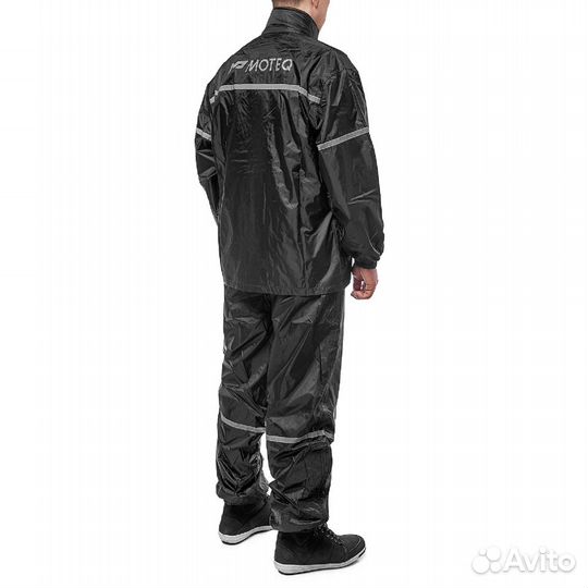 Moteq Дождевик WET DOG куртка+штаны, черный