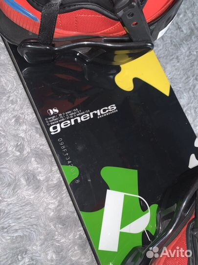 Сноуборд детский 100 кембер комлект