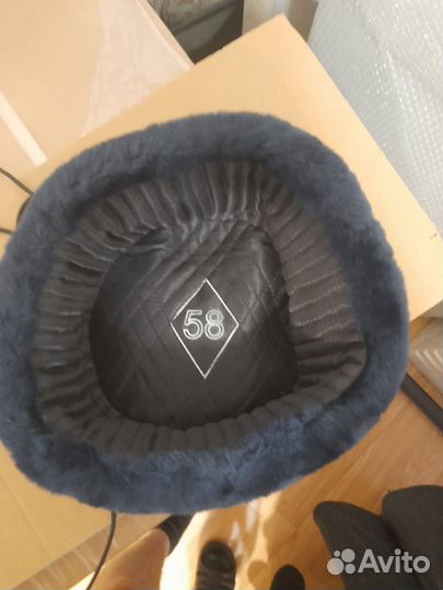 Шапка ушанка мужская овчина