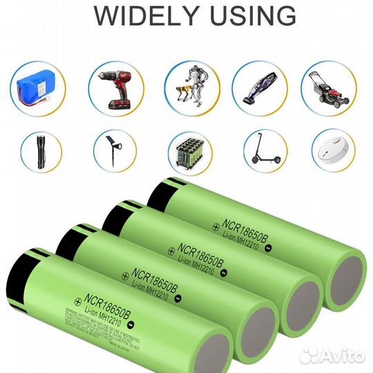 NCR-18650B / Аккумулятор 18650 Litokala 3400 мАч