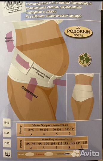 Бандаж для беременных и после родов