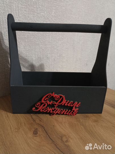 Коробка подарочная деревянная